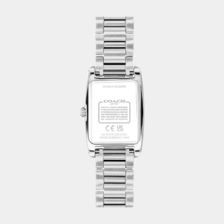 蔻驰,Reese 20毫米,20毫米,精钢,白色,石英,矿物水晶,长方形,14504587