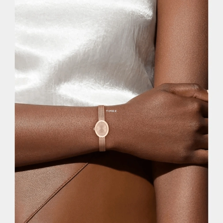 蔻驰,Sammy 22.50毫米,22.50毫米,精钢,玫瑰金色,石英,矿物水晶,椭圆形,14504568