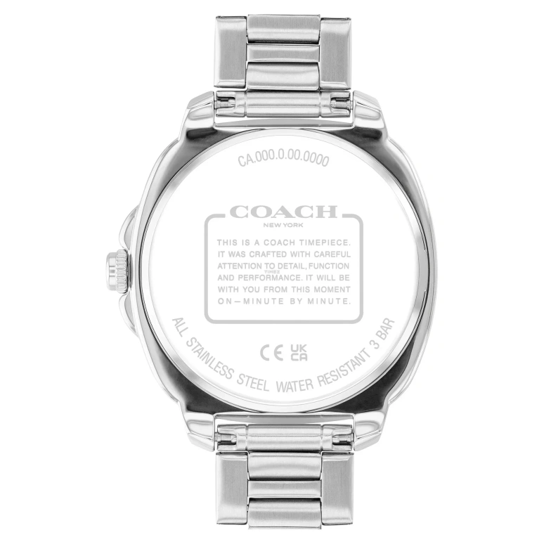 蔻驰,Kitt 38毫米,38毫米,精钢,银色,石英,矿物水晶,枕形,14504477