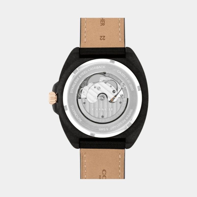 蔻驰,Charter 44.50毫米,44.50毫米,精钢,黑色,自动上弦,日历,矿物水晶,14602734