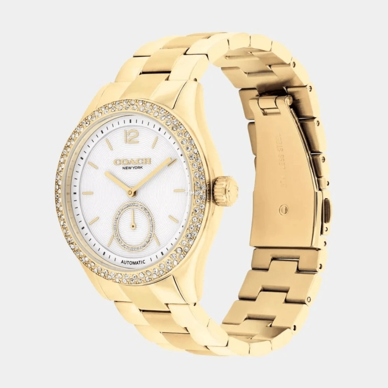 蔻驰,Brooks 38毫米,38毫米,精钢,白色,自动上弦,矿物水晶,圆形,14504527