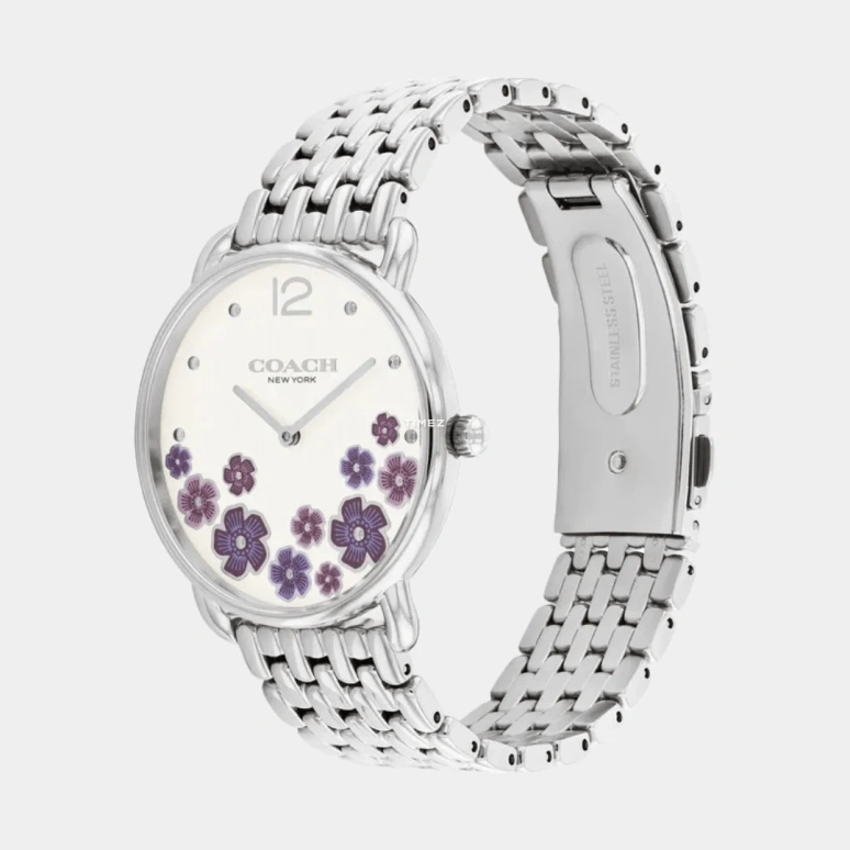 蔻驰,Elliot 36毫米,36毫米,精钢,白色,石英,矿物水晶,圆形,14504516