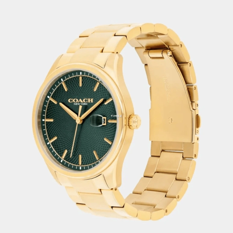 蔻驰,Oliver 41毫米,41毫米,精钢,绿色,石英,日历,矿物水晶,14602753