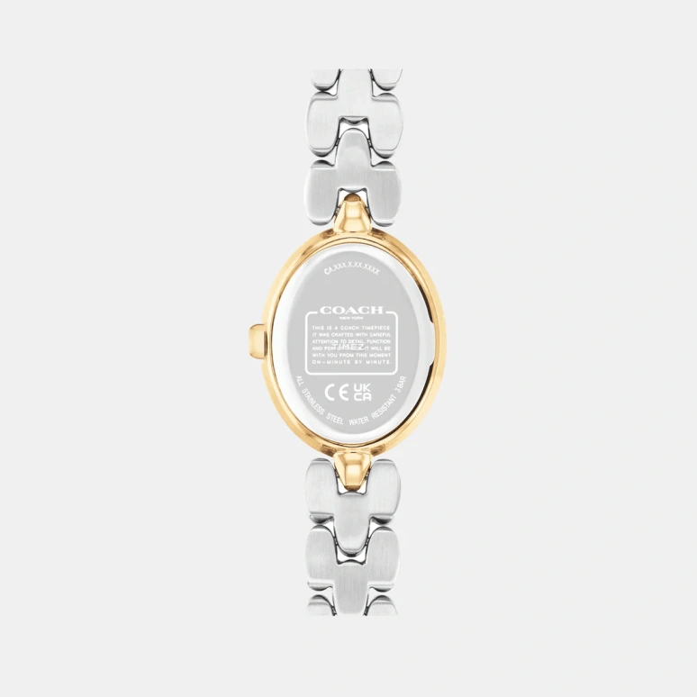 蔻驰,Sammy 22.50毫米,22.50毫米,精钢,银色,石英,矿物水晶,椭圆形,14504419