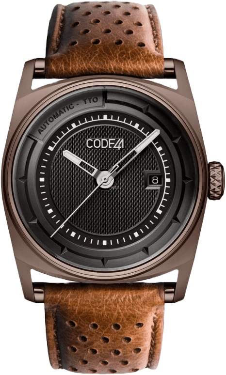 CODE41,Anomaly-02 42mm,42mm,Stainless Steel,Brown,Automatic,Chronograph,Date,AN02,AN02-BR-ST-PER-BE