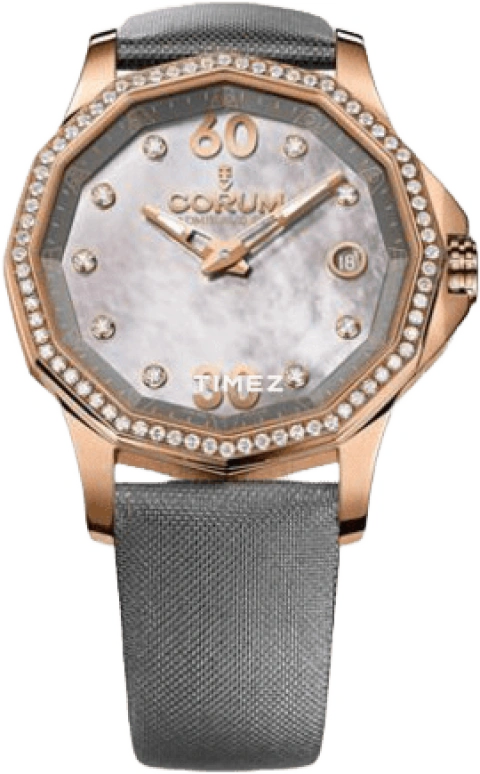 Corum,Other 38mm,38mm,Rose Gold,Black,Sapphire,Crystal Glass,Mother of Pearl,082,082.101.85/0041 PN10