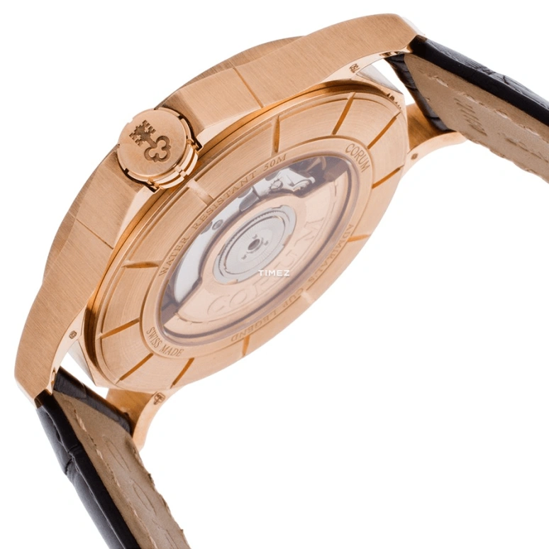 Corum,Other 42mm,42mm,Rose Gold,Grey,Sapphire,Crystal Glass,Brass,395,395.101.55/0001 AK12