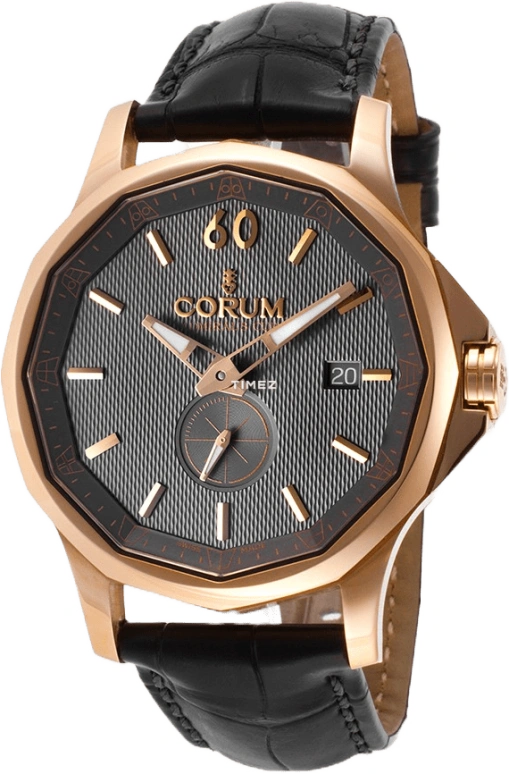 Corum,Other 42mm,42mm,Rose Gold,Grey,Sapphire,Crystal Glass,Brass,395,395.101.55/0001 AK12