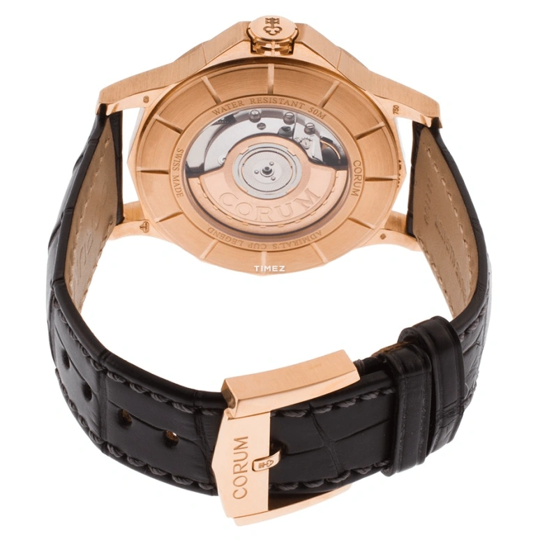 Corum,Other 42mm,42mm,Rose Gold,Grey,Sapphire,Crystal Glass,Brass,395,395.101.55/0001 AK12