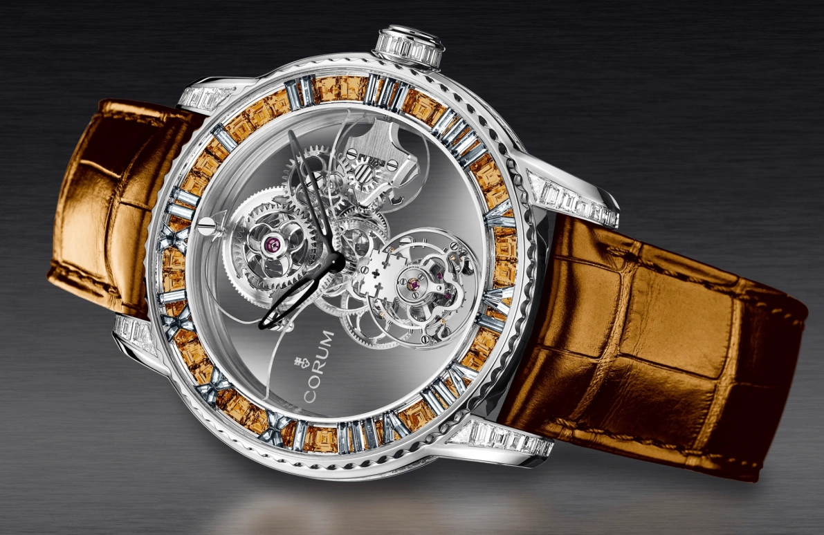 Corum,Heritage 44mm,44mm,White Gold,Skeleton,Handwound,Tourbillon,Crystal Glass,R374,R374/04417 - 374.710.69/0F09 0002