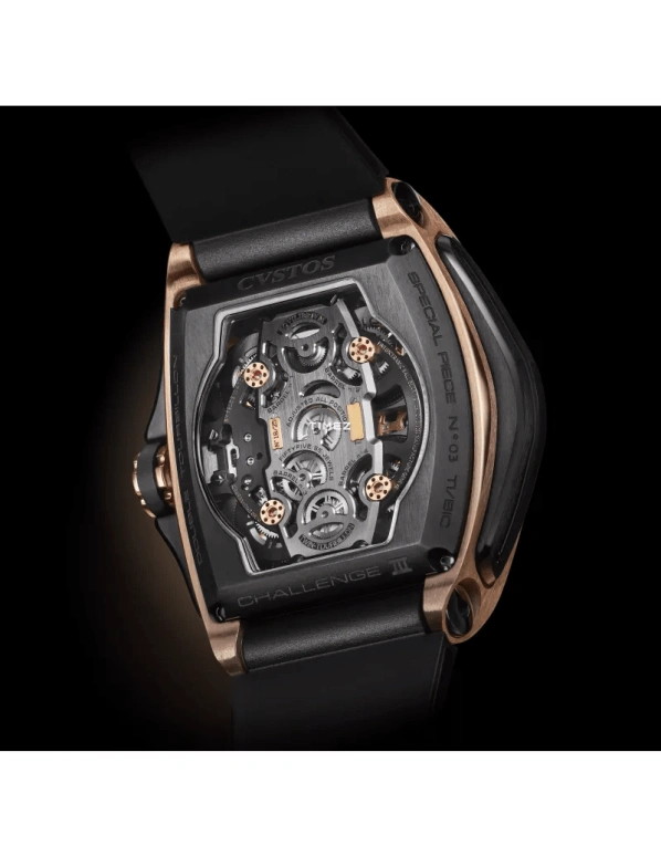 Cvstos,Complication 53.70x41mm,53.70x41mm,Red Gold,Titanium,Black,Automatic,Tourbillon,In-house Caliber,E00105,E00105.4172001