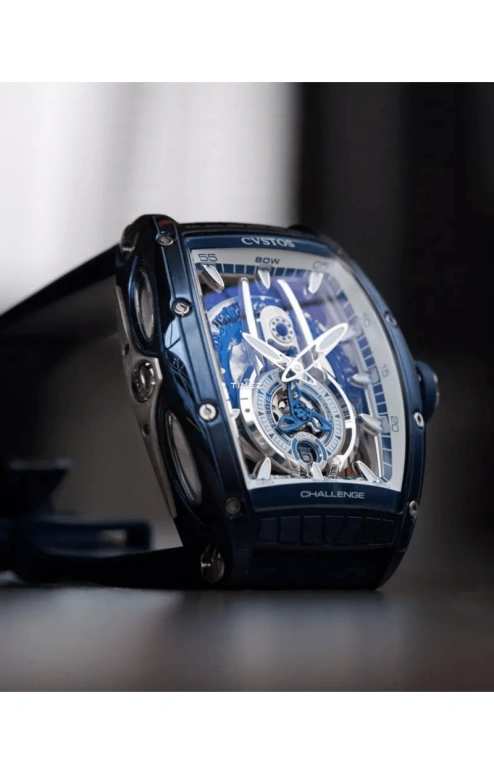 Cvstos,Sealiner 53.70x41mm,53.70x41mm,Stainless Steel,Titanium,White,Blue,Automatic,Day,42hours,C00103,C00103.4106002