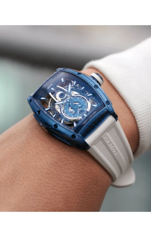 Cvstos,Sealiner 53.70x41mm,53.70x41mm,Stainless Steel,Black,Blue,Automatic,Day,42hours,C00103,C00103.4106003