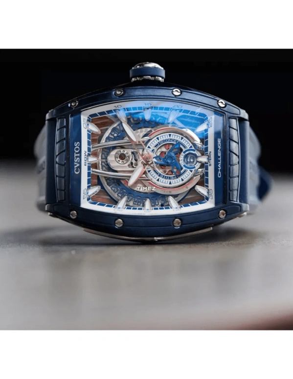 Cvstos,Sealiner 53.70x41mm,53.70x41mm,Stainless Steel,Titanium,White,Blue,Automatic,Day,42hours,C00103,C00103.4106002