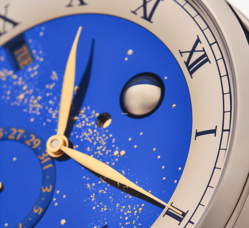 De Bethune,DB25 40毫米,40毫米,钛,蓝色,手动上弦,月相,万年历,闰年历,月历,120小时,自制机芯,DB25SQPV2