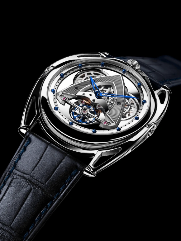 De Bethune,DB28 43毫米,43毫米,钛合金,银色,灰色,手动上弦,陀飞轮,蓝宝石,DB28XPSW