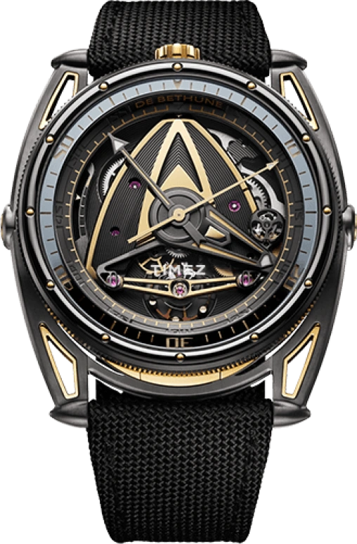 De Bethune,DB28 44mm,44mm,Zalium,Titanium Black,Gold,Handwound,Power Reserve Indicator,120hours,DB28GSV2JPS