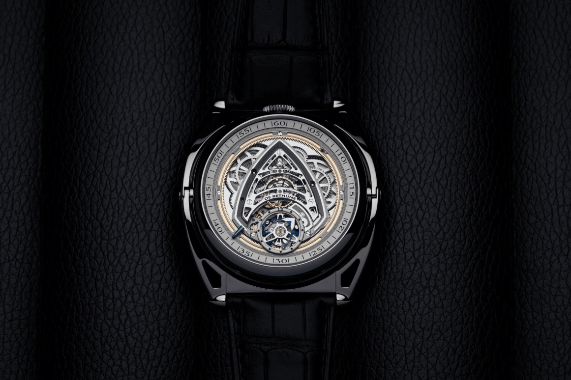 De Bethune,DB KIND OF TWO JUMPING GMT 43.30毫米,43.30毫米,钛合金,银色,框架,手动上弦,格林尼治时间,陀飞轮,闪电跳秒,DBK2V1