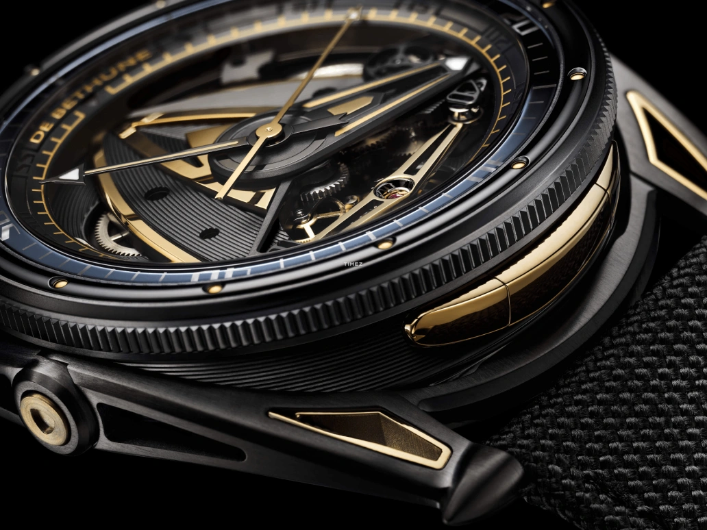 De Bethune,DB28 44mm,44mm,Zalium,Titanium Black,Gold,Handwound,Power Reserve Indicator,120hours,DB28GSV2JPS