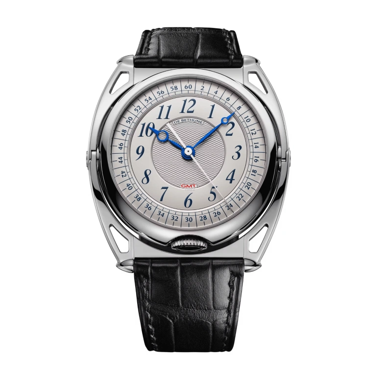 De Bethune,DB KIND OF TWO JUMPING GMT 43.30毫米,43.30毫米,钛合金,银色,框架,手动上弦,格林尼治时间,陀飞轮,闪电跳秒,DBK2V1