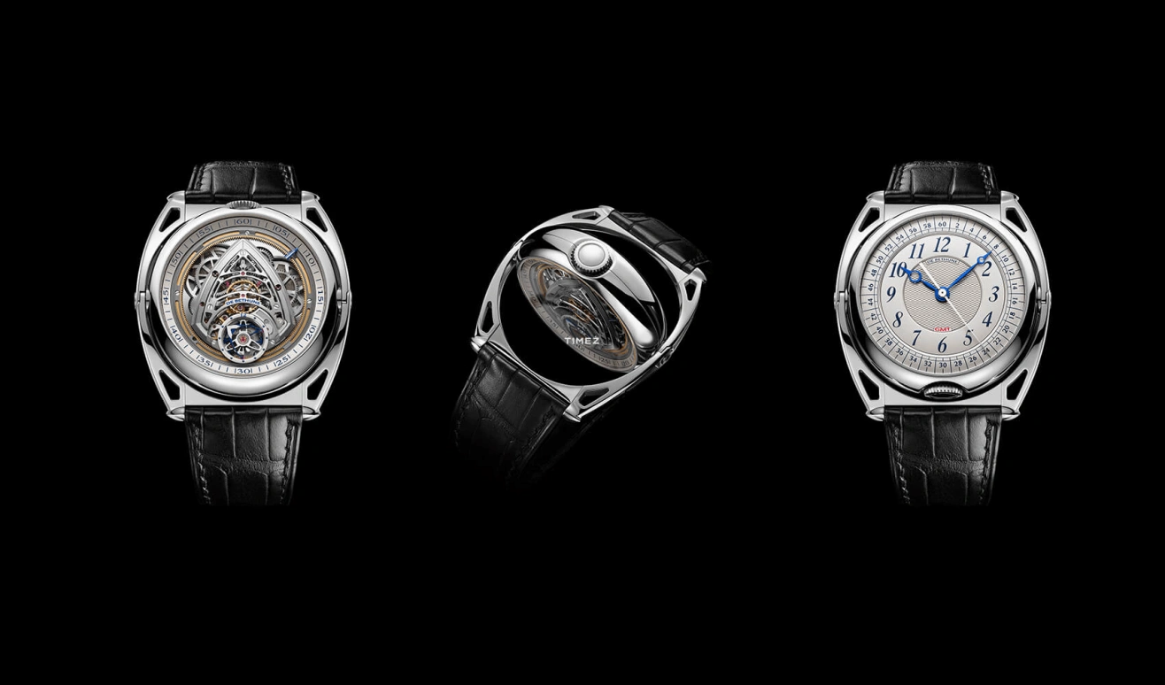 De Bethune,DB KIND OF TWO JUMPING GMT 43.30毫米,43.30毫米,钛合金,银色,框架,手动上弦,格林尼治时间,陀飞轮,闪电跳秒,DBK2V1