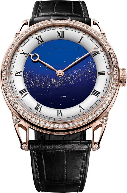 De Bethune,DB25 42毫米,42毫米,玫瑰金,蓝色,手动上弦,144小时,自制机芯,DB25VRDJS3