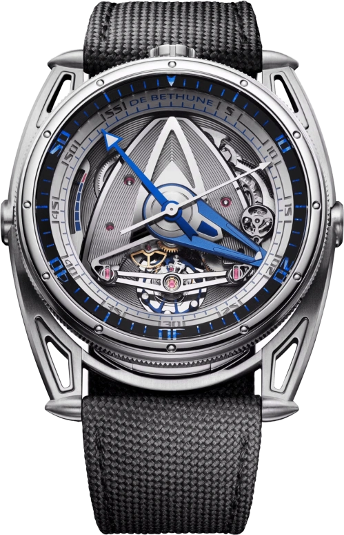 De Bethune,DB28 44毫米,44毫米,钛合金,锆合金,灰色,银色,手动上弦,动力储存指示,120小时,DB28GSV2AN