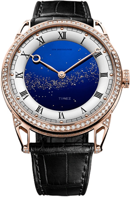 De Bethune,DB25 42毫米,42毫米,玫瑰金,蓝色,手动上弦,144小时,自制机芯,DB25VRDJS3