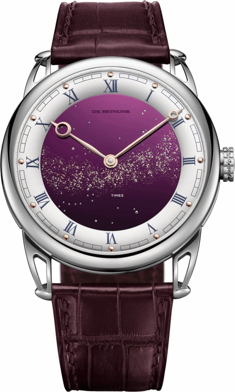 De Bethune,DB25 40.60毫米,40.60毫米,钛,勃艮第酒红,手动上弦,144小时,自制机芯,DB25VxsTiV2