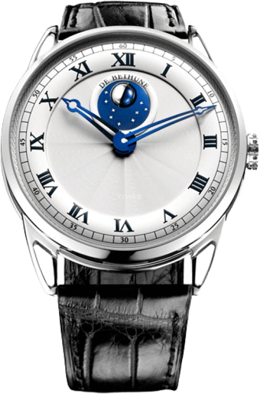 De Bethune,DB25 44mm,44mm,Titanium,Silver,Handwound,Moonphase,144hours,DB25LWS1V1