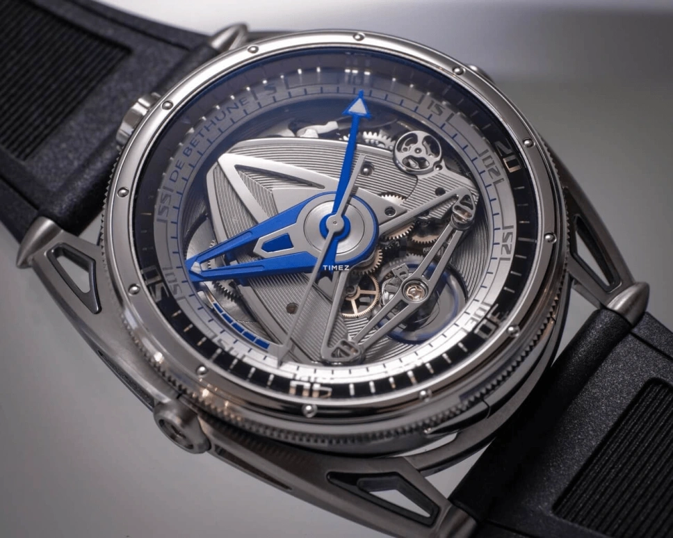 De Bethune,DB28 44毫米,44毫米,钛合金,锆合金,灰色,银色,手动上弦,动力储存指示,120小时,DB28GSV2AN