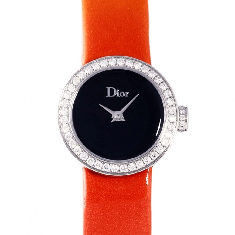 Dior,La mini D de Dior 19mm,19mm,Stainless Steel,Black,Quartz,Sapphire,Crystal Glass,Round,CD040110A016 0000