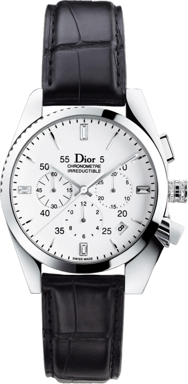 Dior,Other 38mm,38mm,White Gold,White,Automatic,Chronograph,Day,CD084860A001