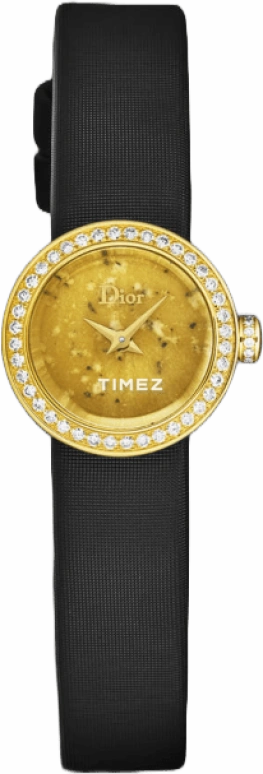 Dior,La mini D de Dior 19mm,19mm,Yellow Gold,Gold,Quartz,Sapphire,Crystal Glass,Round,CD040153A001