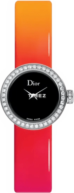 Dior,La mini D de Dior 19mm,19mm,Stainless Steel,Black,Quartz,Sapphire,Crystal Glass,Round,CD040110A016 0000