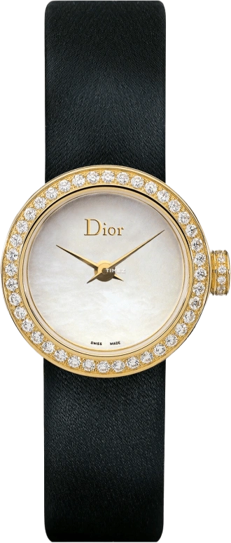 Dior,La mini D de Dior 19mm,19mm,Yellow Gold,White,Quartz,Sapphire,Round,CD040150A001 0000