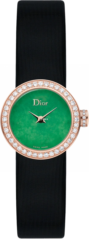 Dior,La mini D de Dior 19mm,19mm,Rose Gold,Green,Quartz,Sapphire,Round,CD040170A003 0000