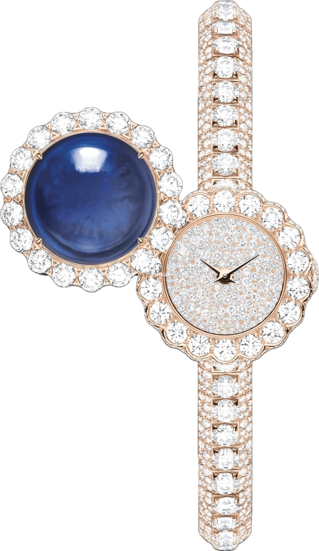 Dior,High Timepieces 21mm,21mm,Rose Gold,Sapphire,Silver,Quartz,Sapphire,Crystal Glass,Round,CD04017X1001