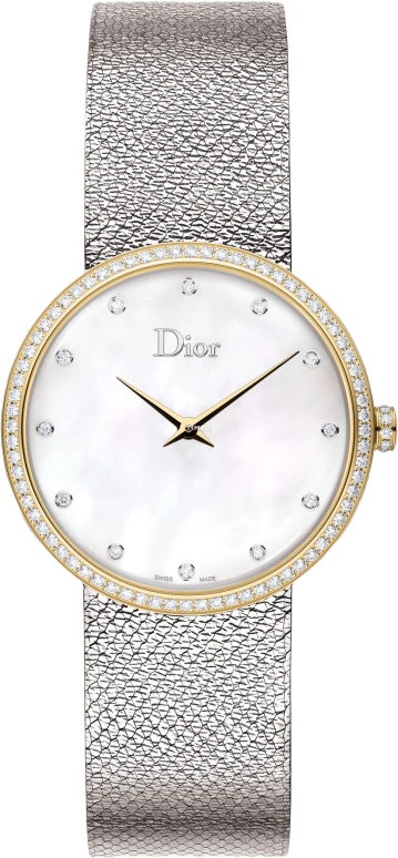 Dior,La D de Dior 36mm,36mm,Stainless Steel,White,Quartz,Sapphire,Round,CD043120M001 0000