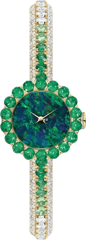 Dior,High Timepieces 21mm,21mm,Yellow Gold,Green,Quartz,Sapphire,Crystal Glass,Round,CD040157M001