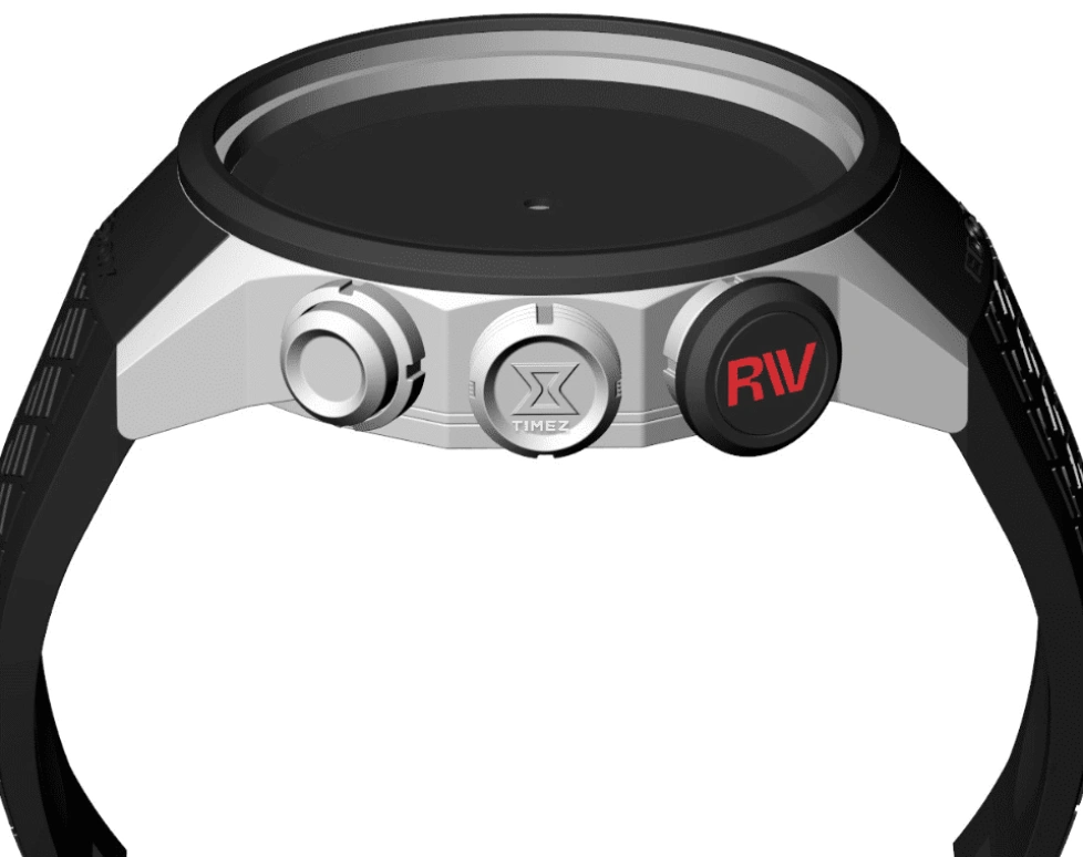 依度,Chronorally 45毫米,45毫米,钛,黑色,石英,计时,星期历,大日历,逆跳,自制机芯,蓝宝石,38003,38003-TINRIV-CARO