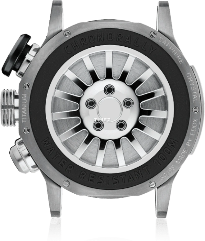 依度,Chronorally 45毫米,45毫米,钛,黑色,石英,计时,星期历,大日历,逆跳,自制机芯,蓝宝石,38003,38003-TINRIV-CARO