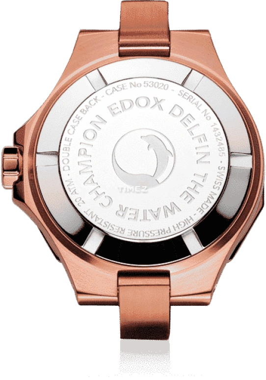 依度,Delfin The Original 38毫米,38毫米,精钢,蓝色,石英,日历,自制机芯,53020,53020-37RC-NANR