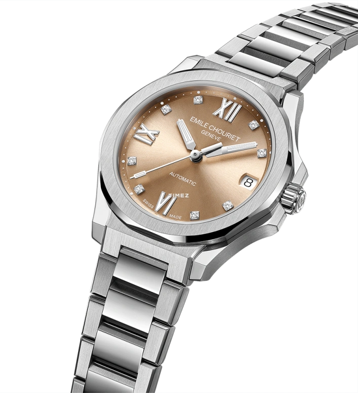 艾米龙,挑战者 33毫米,33毫米,精钢,棕色,自动上弦,日历,40小时,01,01.1172.L.6.6.36.6