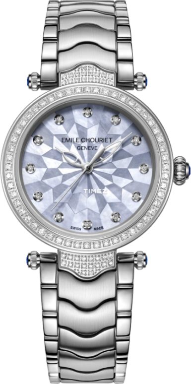 Emile Chouriet,FAIR LADY 29.20mm,29.20mm,Stainless Steel,Ice Blue,Automatic,38hours,In-house Caliber,06,06.2188.L.6.D.879.6