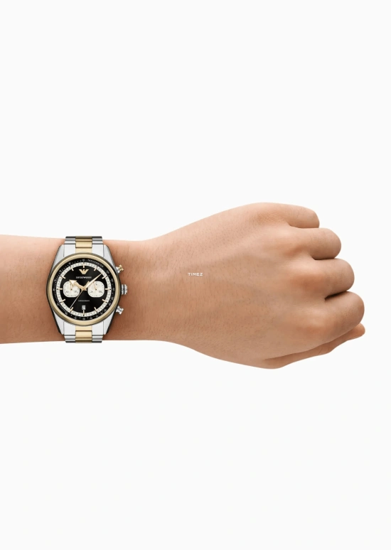 EMPORIO ARMANI,man 42mm,42mm,Stainless Steel,Black,White,Quartz,Chronograph,Day,AR11678 NLP NLC