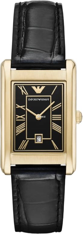 EMPORIO ARMANI,man 25mm,25mm,Stainless Steel,Black,Quartz,Day,Glass,AR11666 NLP NLC
