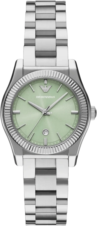 EMPORIO ARMANI,woman 32mm,32mm,Stainless Steel,Green,Quartz,Day,Glass,AR11656 NLP NLC