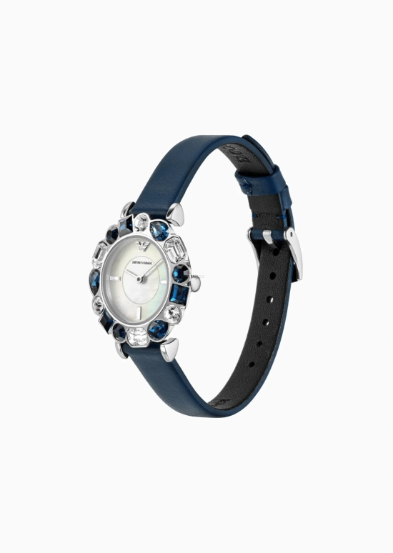 EMPORIO ARMANI,woman 31mm,31mm,Stainless Steel,White,Quartz,Hardlex,Crystal Glass,Round,AR11595 NLP NLC