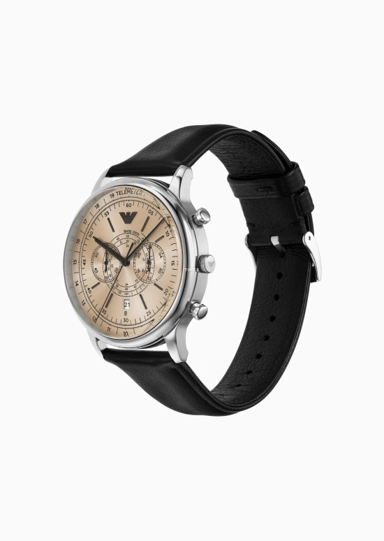 EMPORIO ARMANI,man 42mm,42mm,Stainless Steel,Beige,Quartz,Chronograph,Day,AR11634 NLP NLC